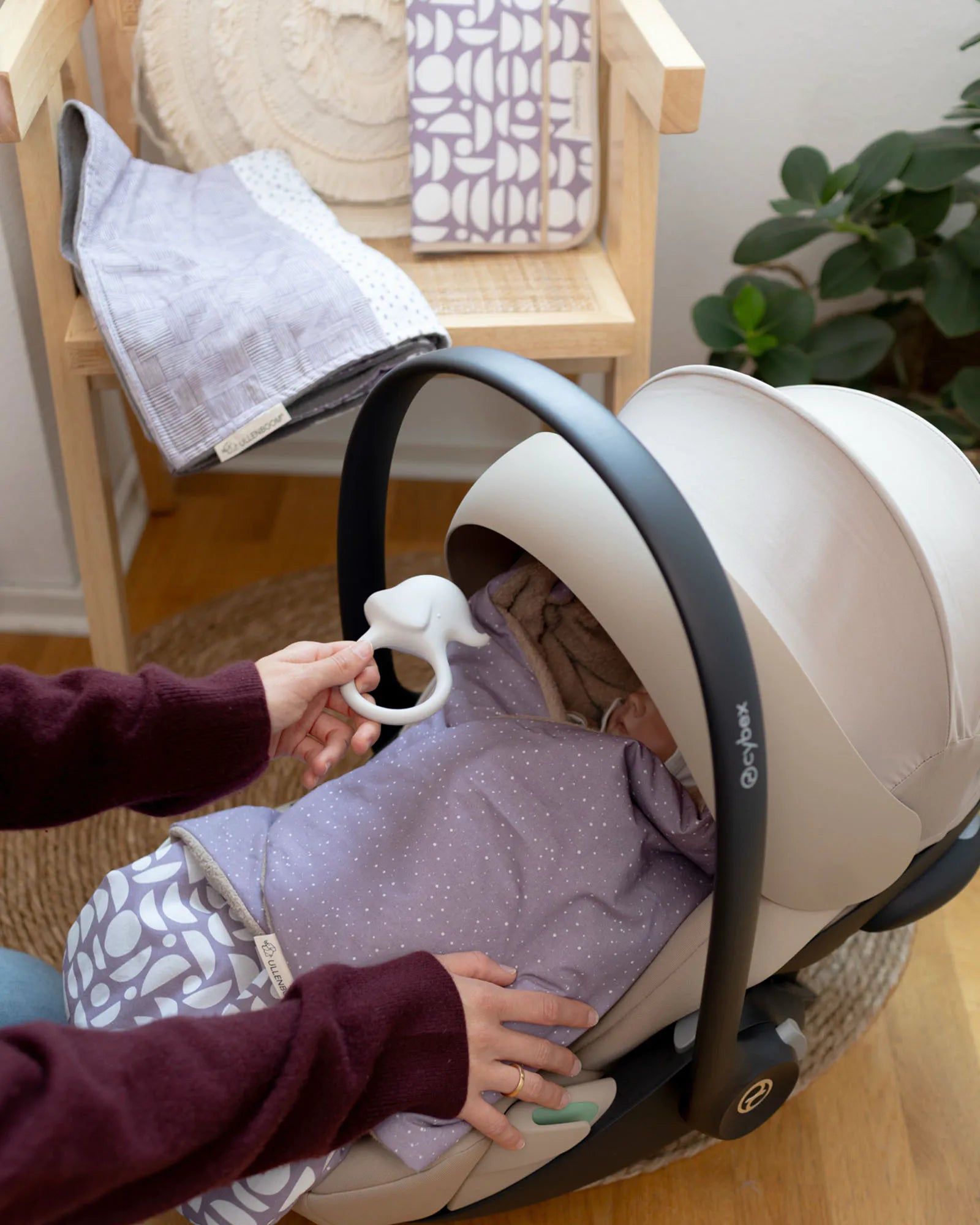 Babydecke Classic Flieder-Babydecken-ULLENBOOM Baby