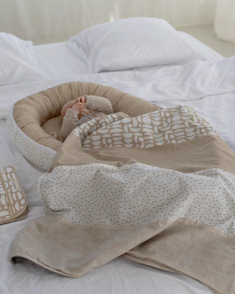 Babydecke Classic Sand-Babydecken-ULLENBOOM Baby