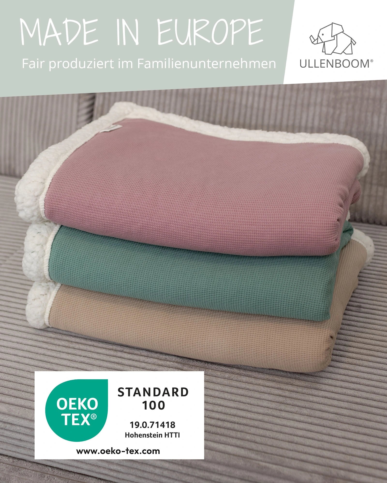 Babydecke Teddy Sand