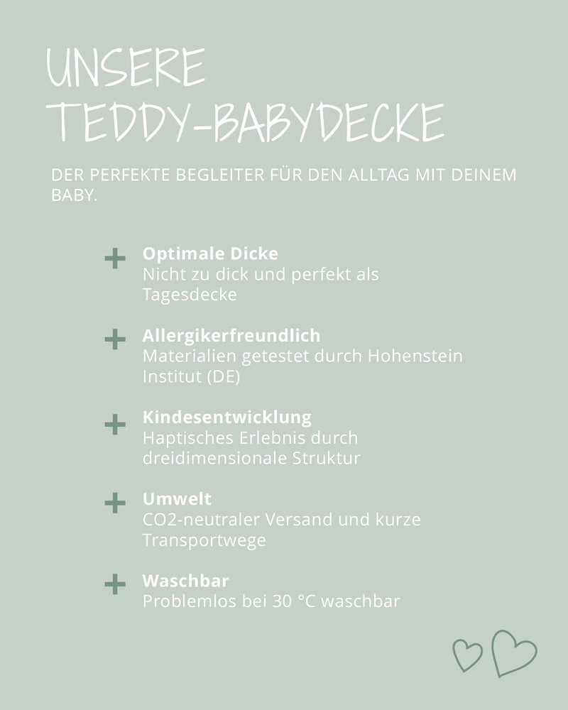 Babydecke Teddy Sand-Babydecken-ULLENBOOM Baby