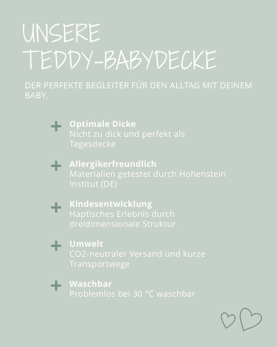 Babydecke Teddy Sand-Babydecken-ULLENBOOM Baby
