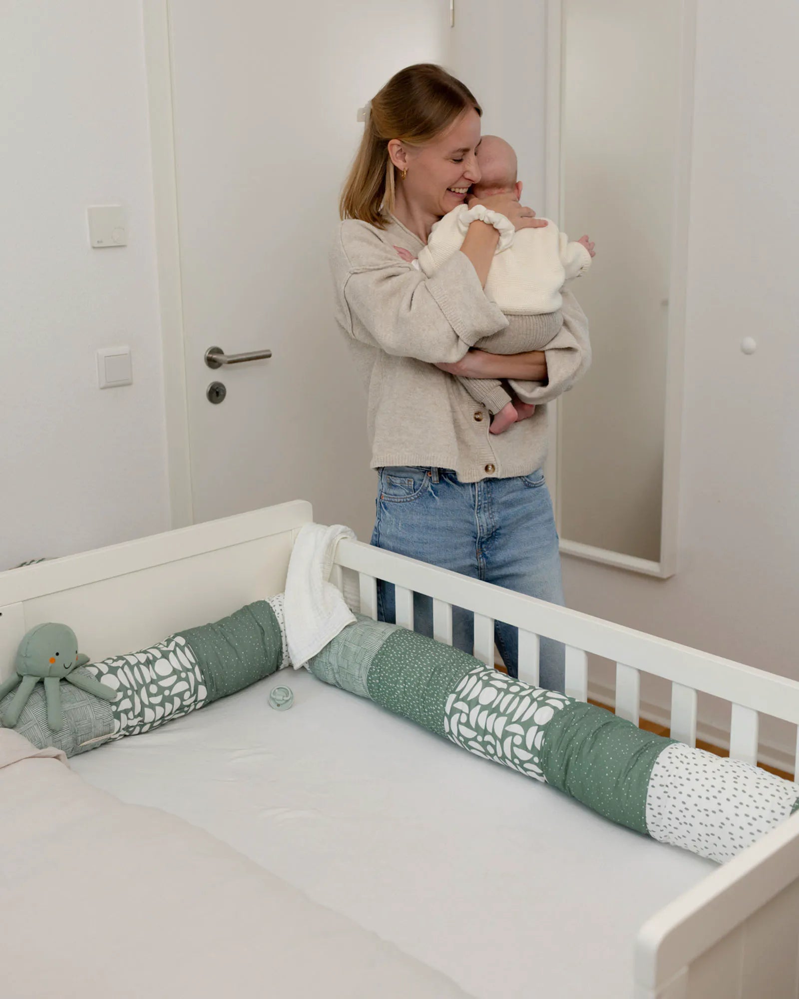 Baby Bettschlange Classic Grün-Bettschlangen-ULLENBOOM Baby