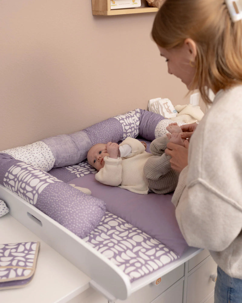 Baby Bettschlange Classic Flieder-Bettschlangen-ULLENBOOM Baby