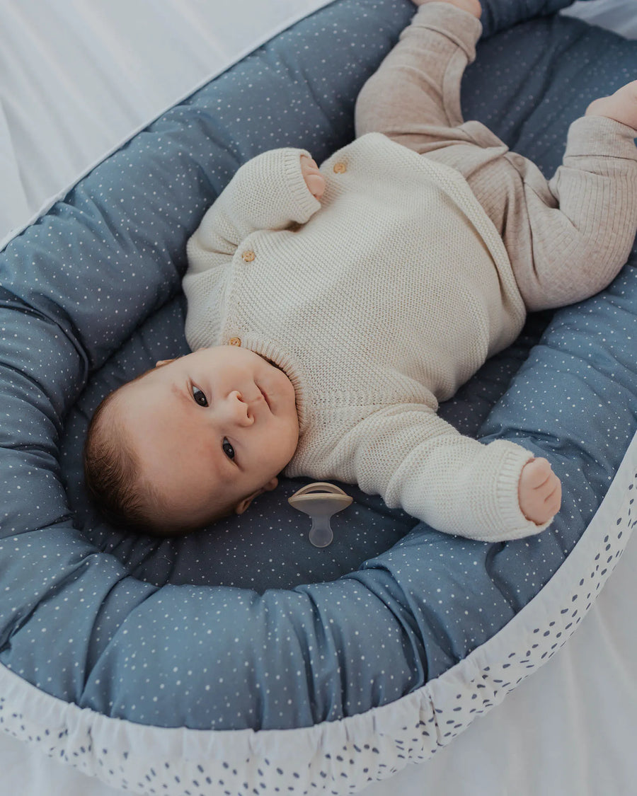 Babynest Classic Blau-Babynestchen-ULLENBOOM Baby