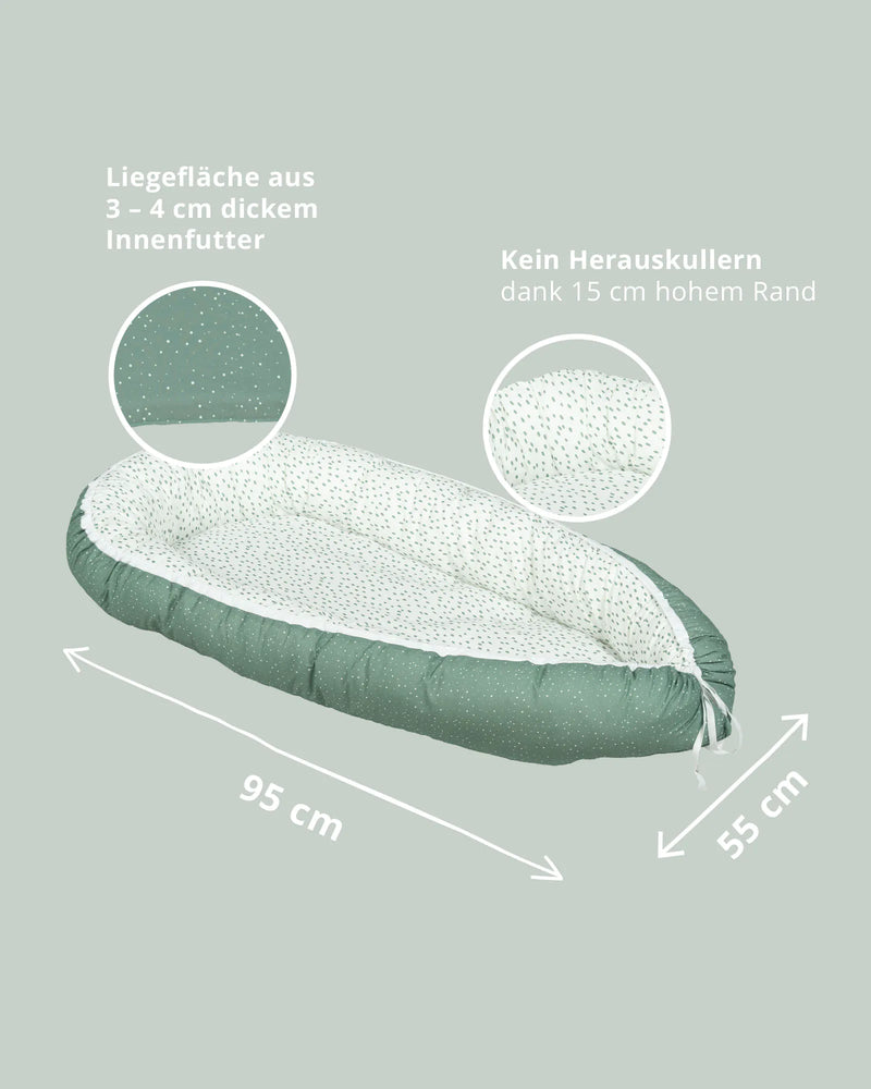 Babynest Classic Grün-Babynestchen-ULLENBOOM Baby