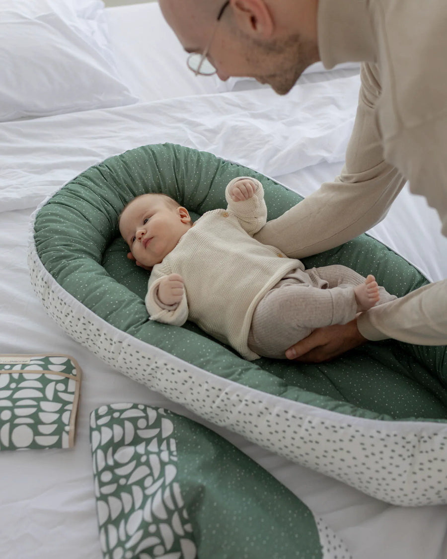 Babynest Classic Grün-Babynestchen-ULLENBOOM Baby