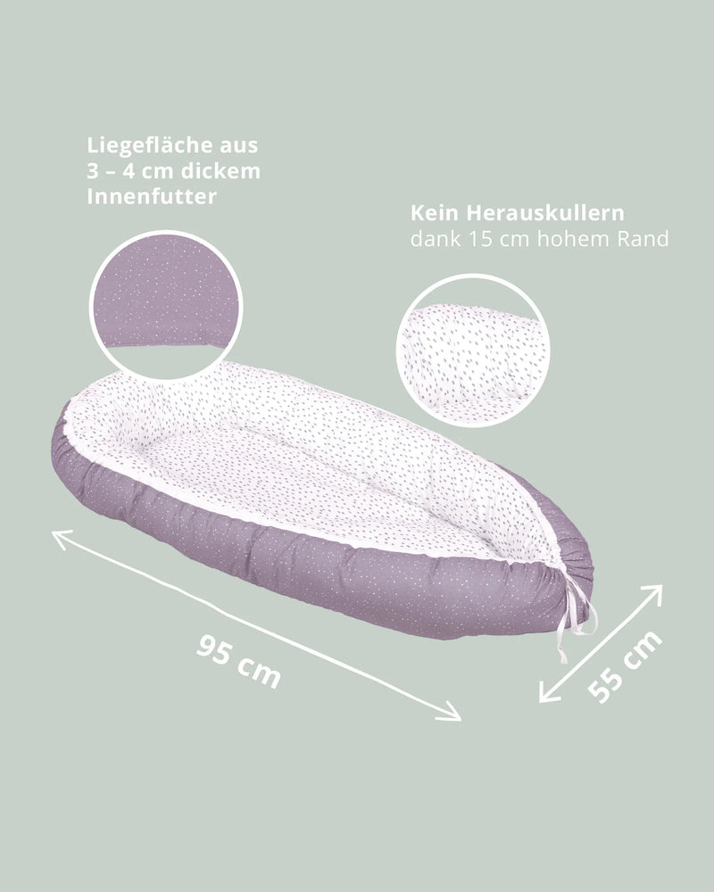 Babynest Classic Flieder-Babynestchen-ULLENBOOM Baby