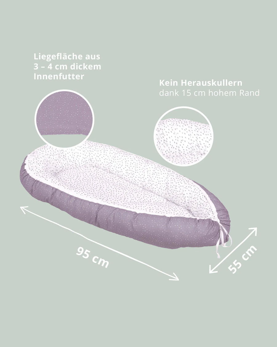 Babynest Classic Flieder-Babynestchen-ULLENBOOM Baby