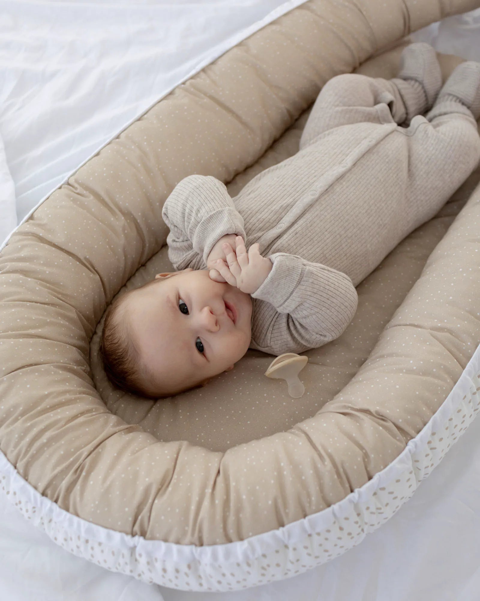 Babynest Classic Sand-Babynestchen-ULLENBOOM Baby