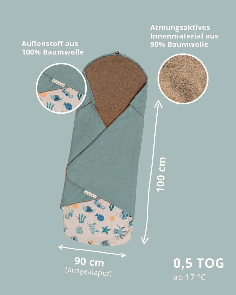 Sommer-Einschlagdecke Unterwasserwelt ULLENBOOM®