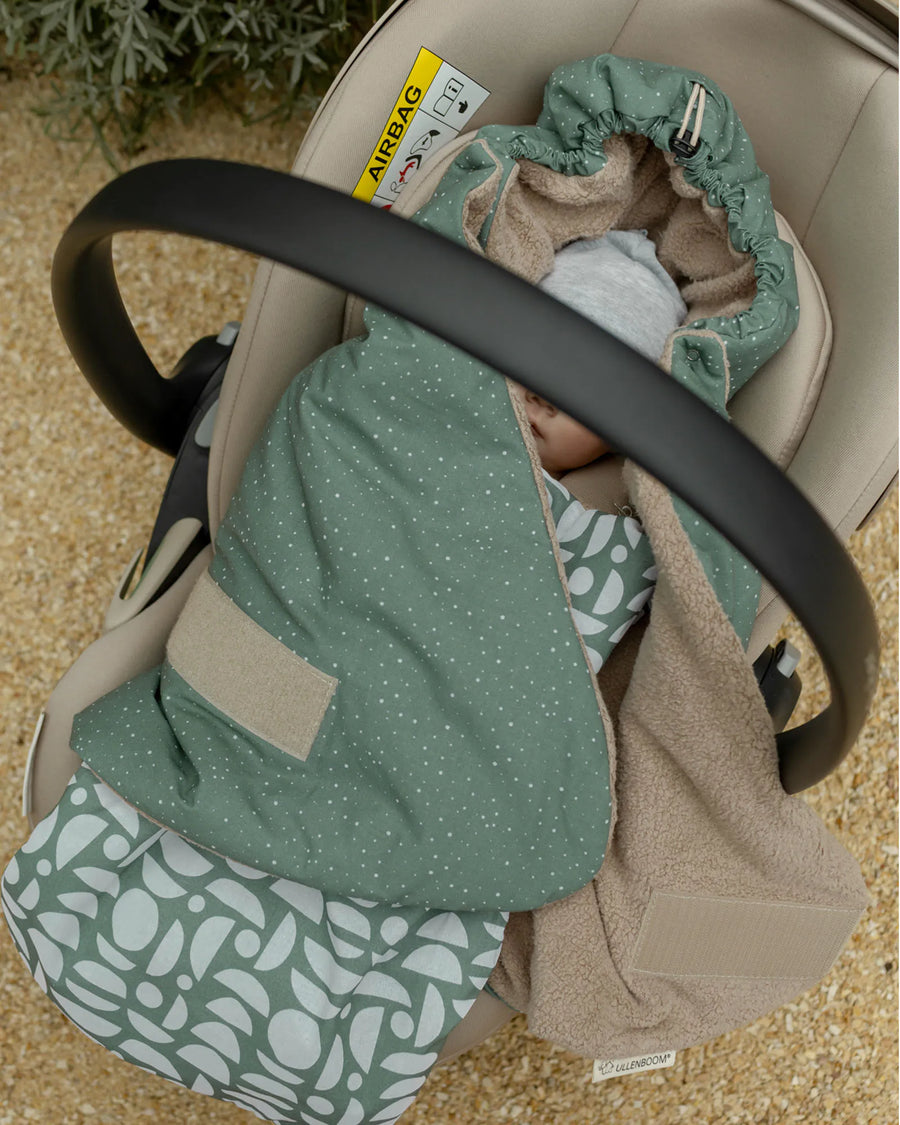 Einschlagdecke Classic Grün-Einschlagdecken-ULLENBOOM Baby