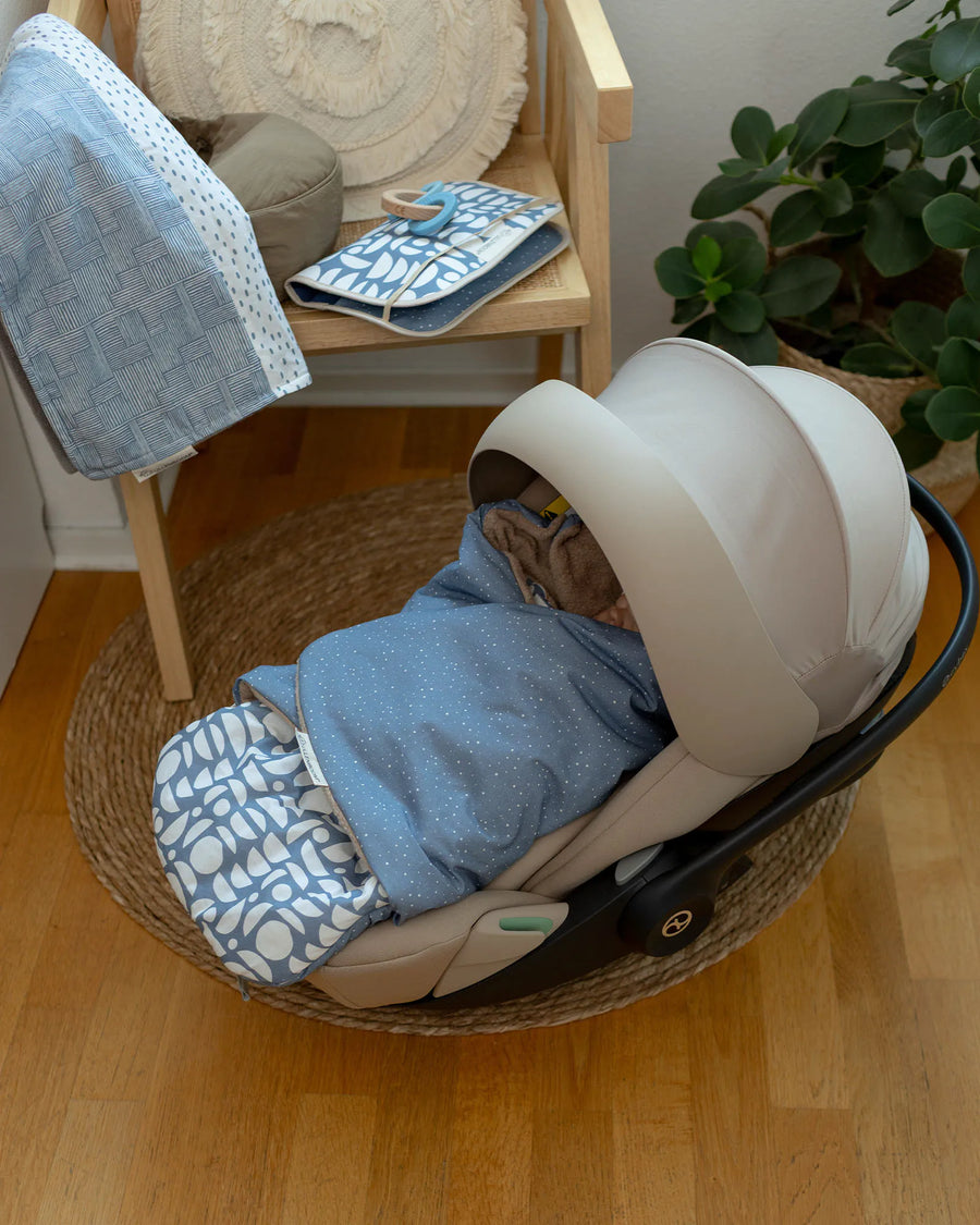 Einschlagdecke Classic Blau-Einschlagdecken-ULLENBOOM Baby