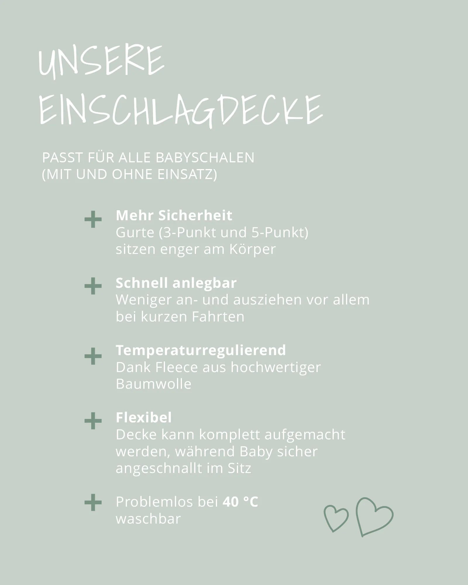 Einschlagdecke Classic Grün-Einschlagdecken-ULLENBOOM Baby