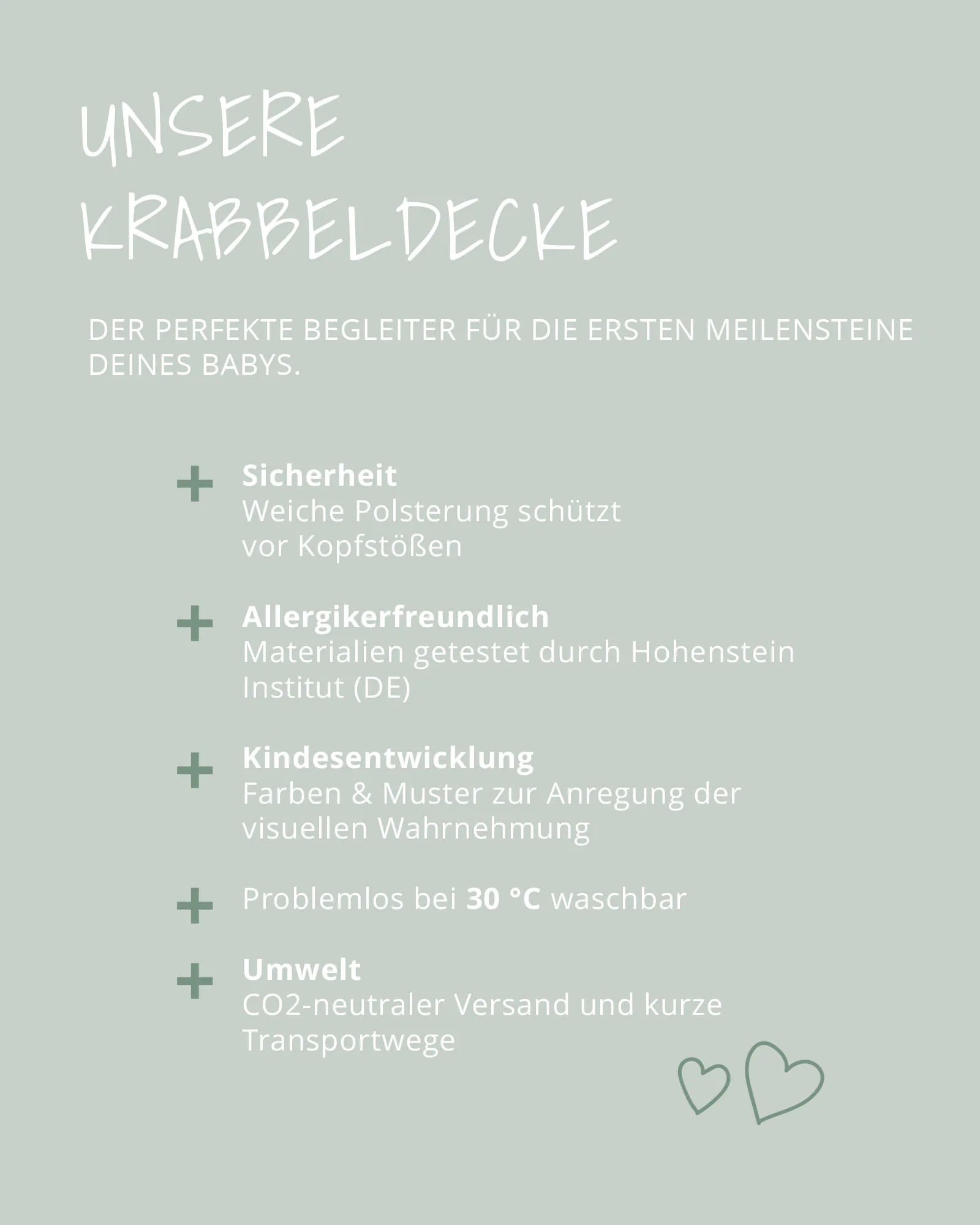 Krabbeldecke Classic Grün-Krabbeldecken-ULLENBOOM Baby