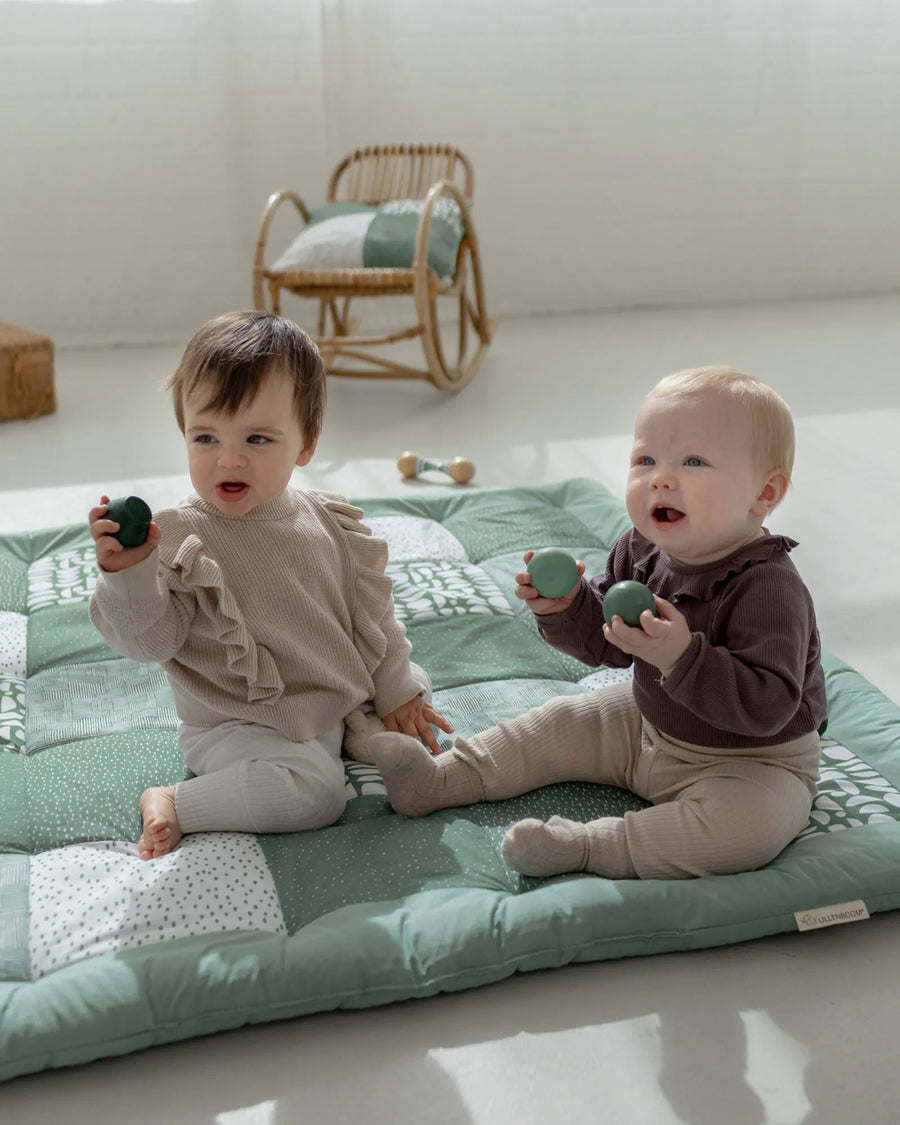 Krabbeldecke Classic Grün-Krabbeldecken-ULLENBOOM Baby