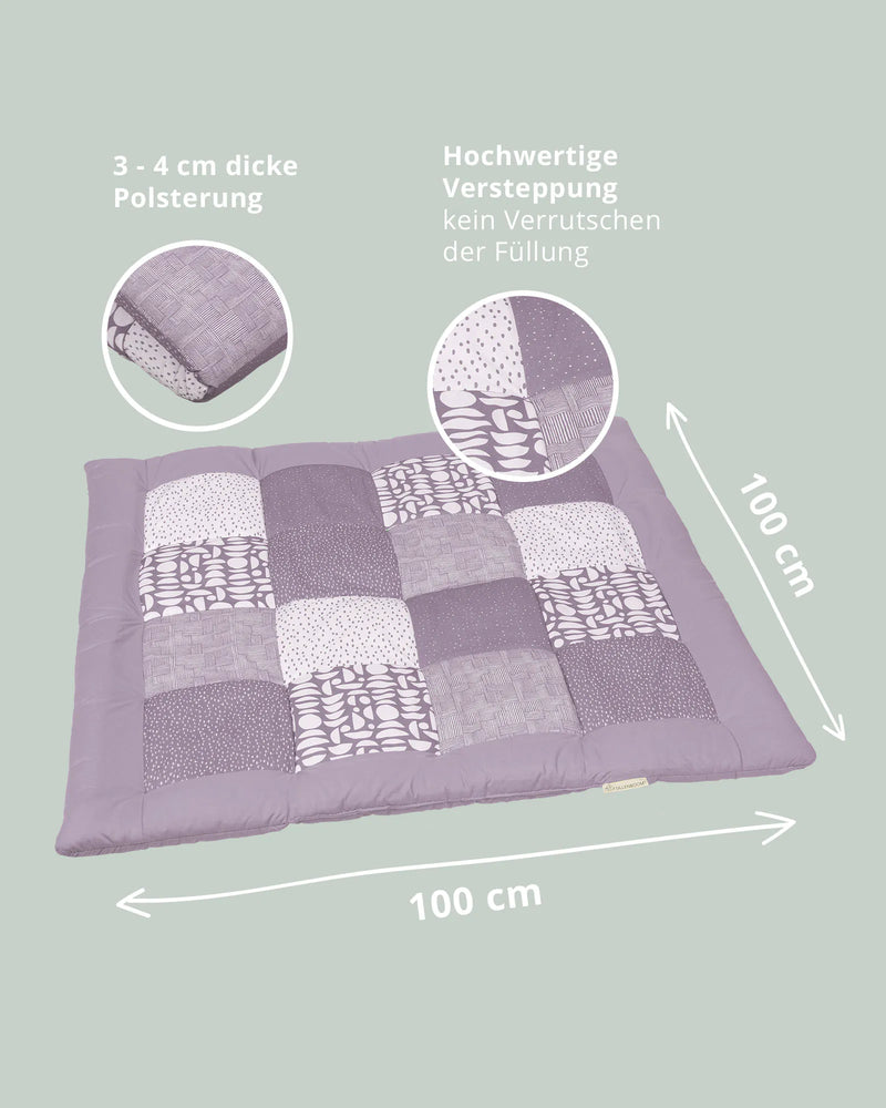 Krabbeldecke Classic Flieder-Krabbeldecken-ULLENBOOM Baby