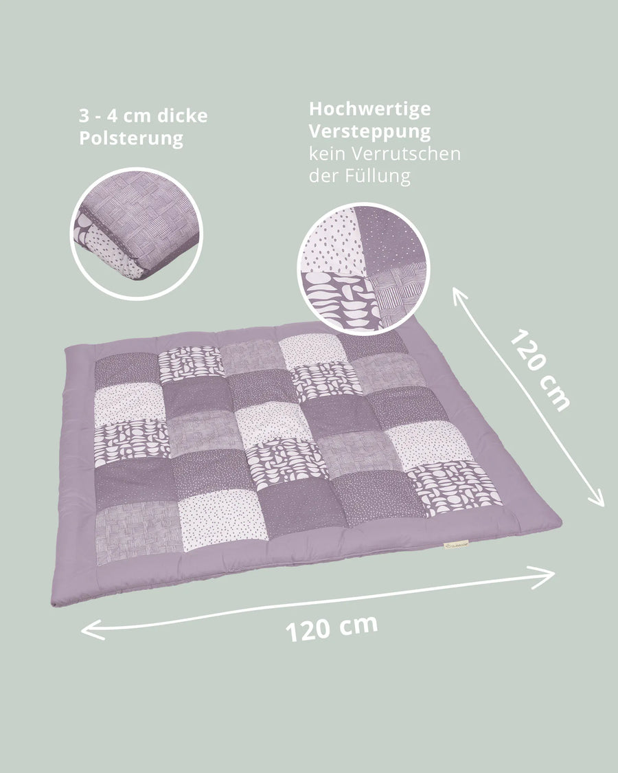 Krabbeldecke Classic Flieder-Krabbeldecken-ULLENBOOM Baby