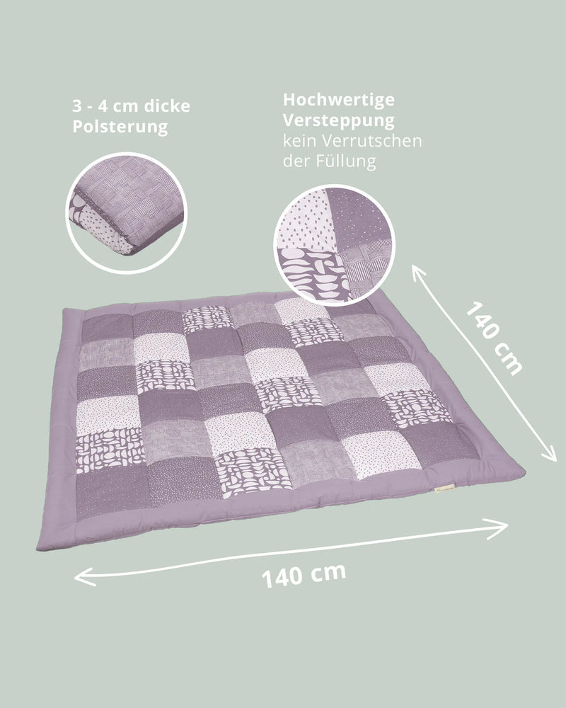 Krabbeldecke Classic Flieder-Krabbeldecken-ULLENBOOM Baby