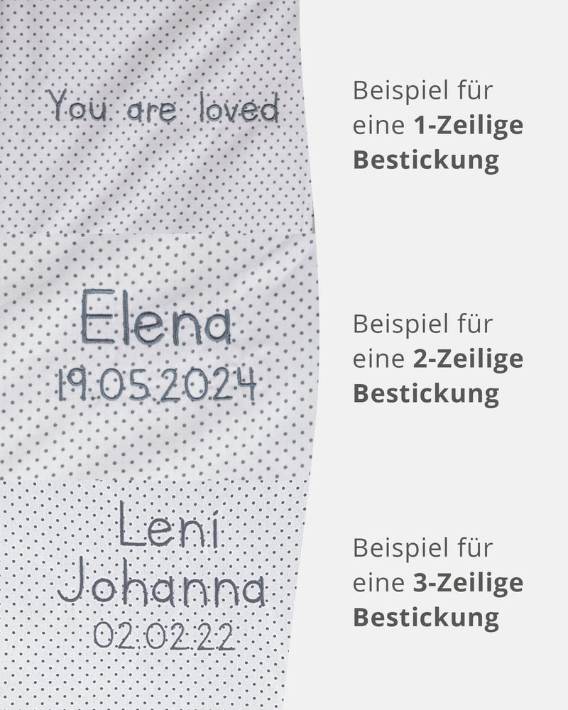 Personalisierbare Krabbeldecke Grau Elefant-Krabbeldecken-ULLENBOOM Baby