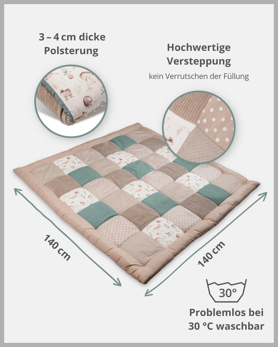 Personalisierbare Krabbeldecke WALDFREUNDE-ULLENBOOM Baby