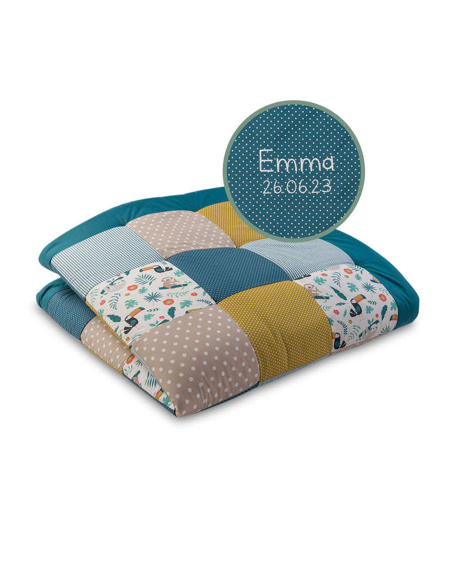 Personalisierbare Krabbeldecke DSCHUNGEL-ULLENBOOM Baby