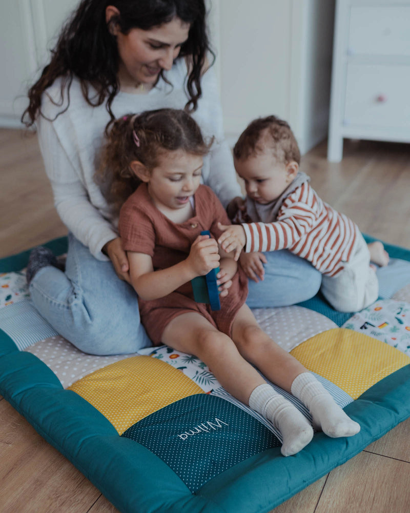 Personalisierbare Krabbeldecke DSCHUNGEL-ULLENBOOM Baby