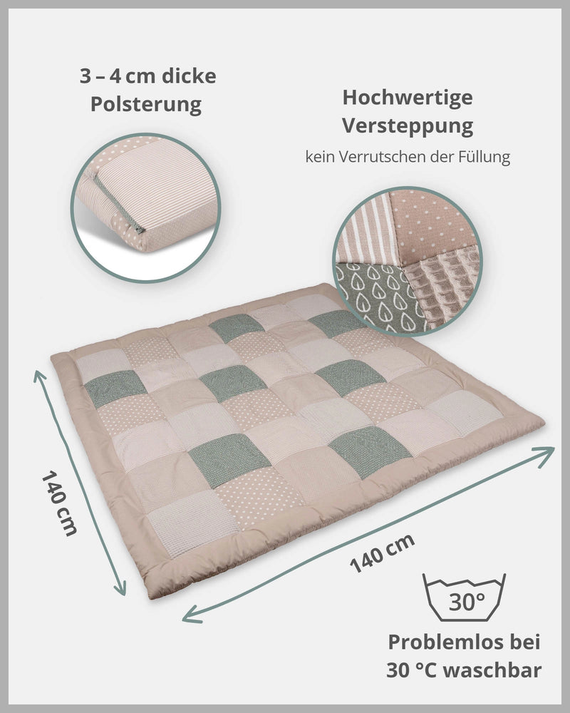 Personalisierbare Krabbeldecke BLÄTTERZAUBER-ULLENBOOM Baby