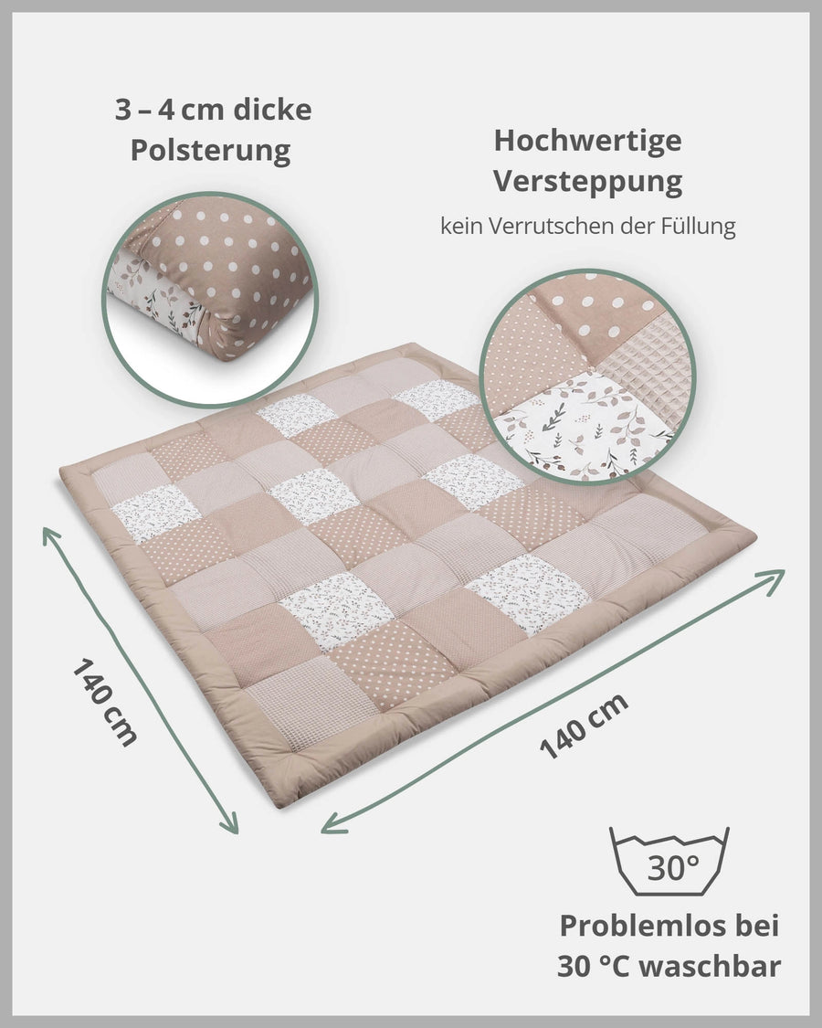 Personalisierbare Krabbeldecke SANDBLUME-ULLENBOOM Baby