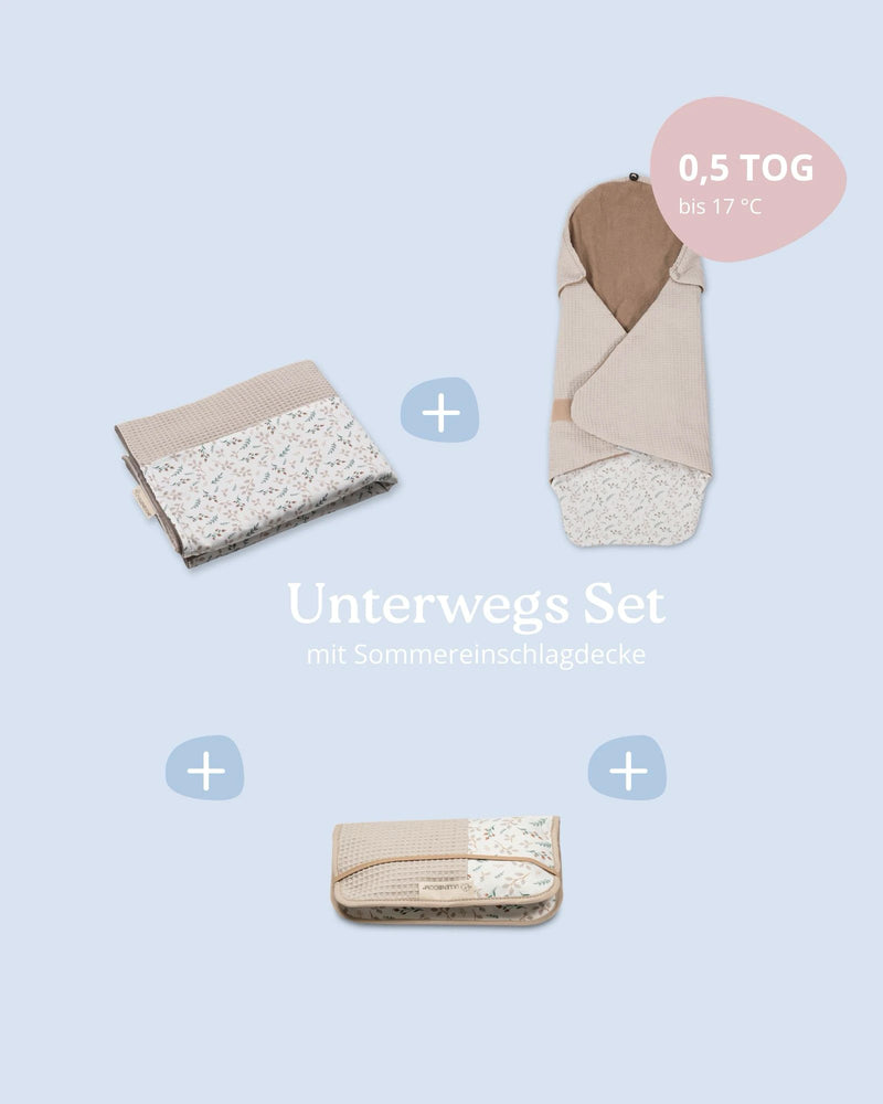 Unterwegs Set Floral Sand & Sandblume-ULLENBOOM Baby