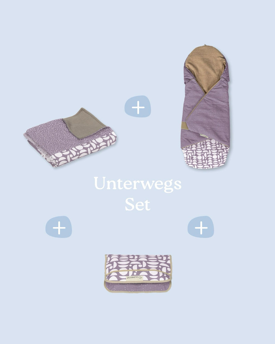 Unterwegs Set Classic Flieder-ULLENBOOM Baby