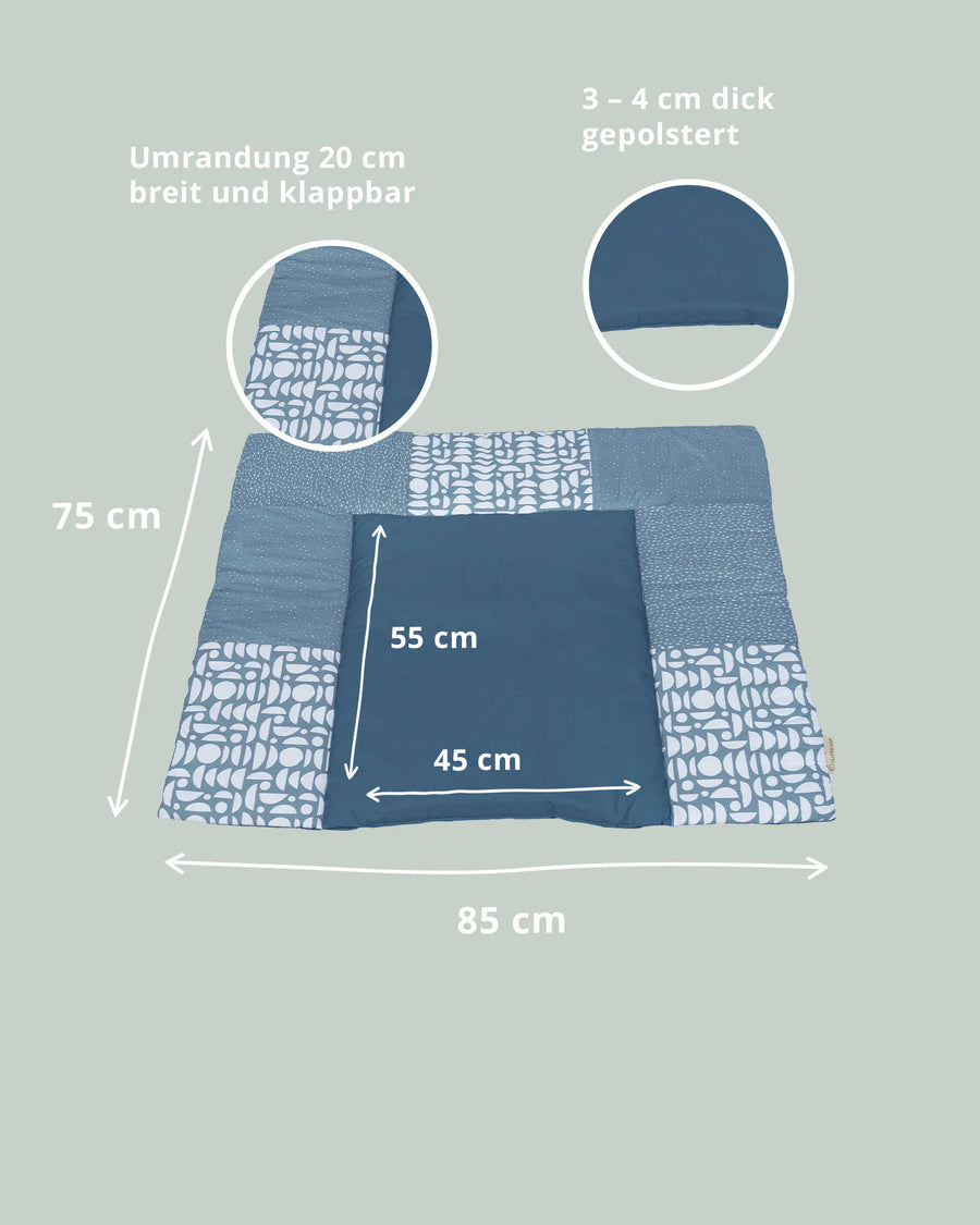 Wickelauflage Classic Blau-Gepolstere Wickelauflagen-ULLENBOOM Baby