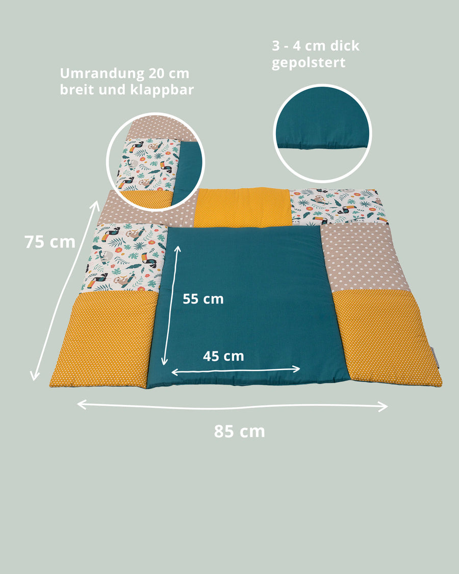 Wickelauflage Dschungel-Gepolstere Wickelauflagen-ULLENBOOM Baby