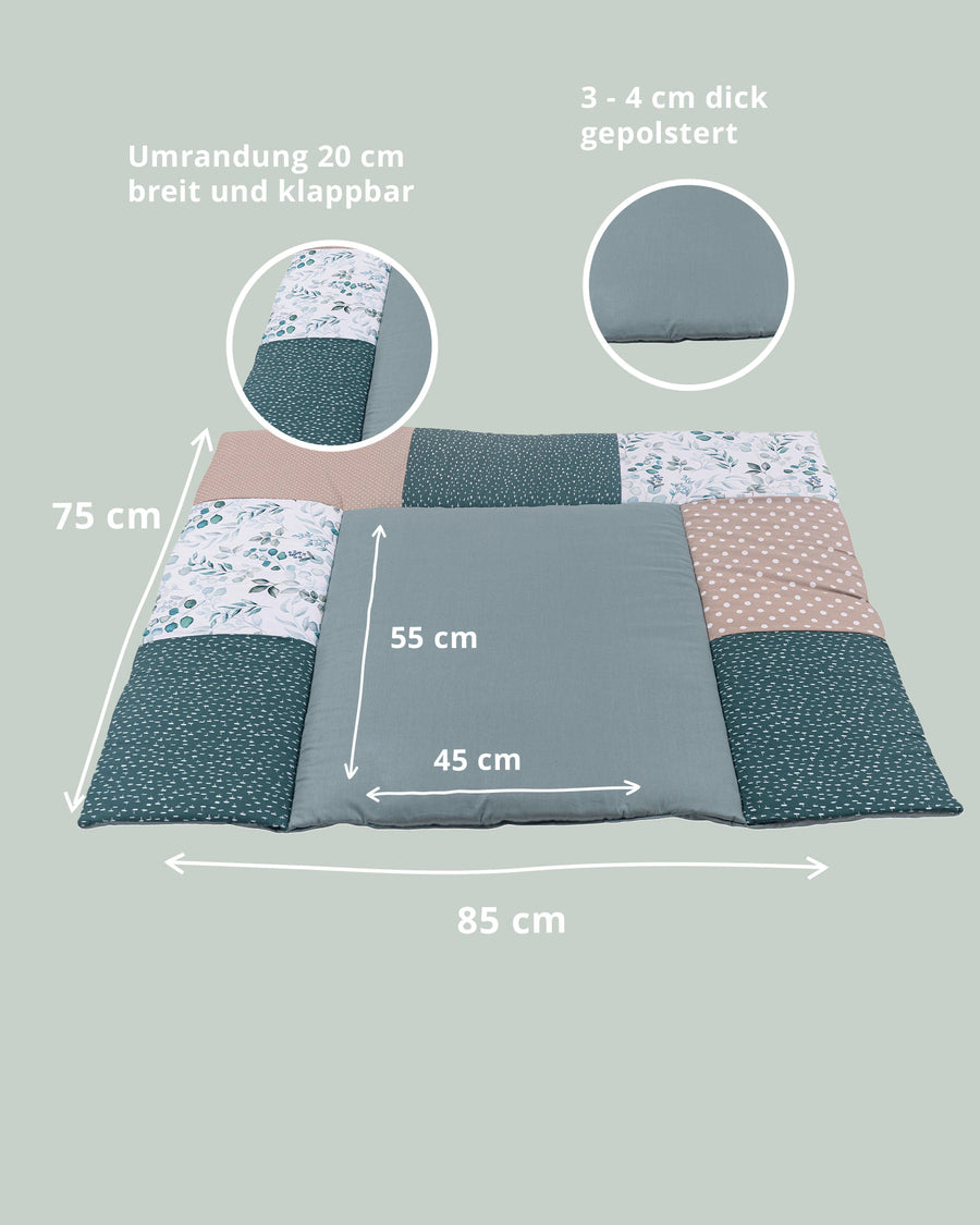 Wickelauflage Eukalyptus-Gepolstere Wickelauflagen-ULLENBOOM Baby