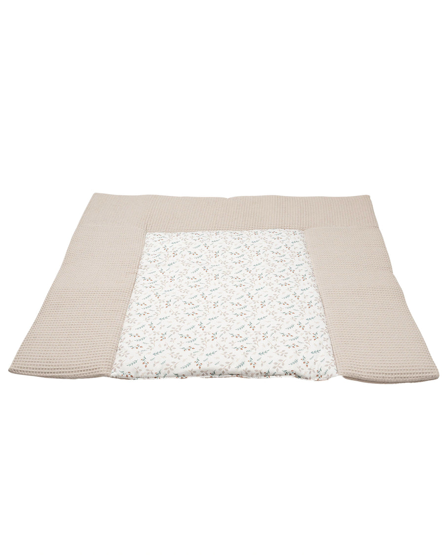 Wickelauflage Floral Sand-Gepolstere Wickelauflagen-ULLENBOOM Baby