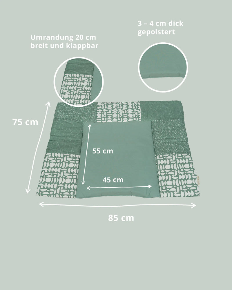 Wickelauflage Classic Grün-Gepolstere Wickelauflagen-ULLENBOOM Baby