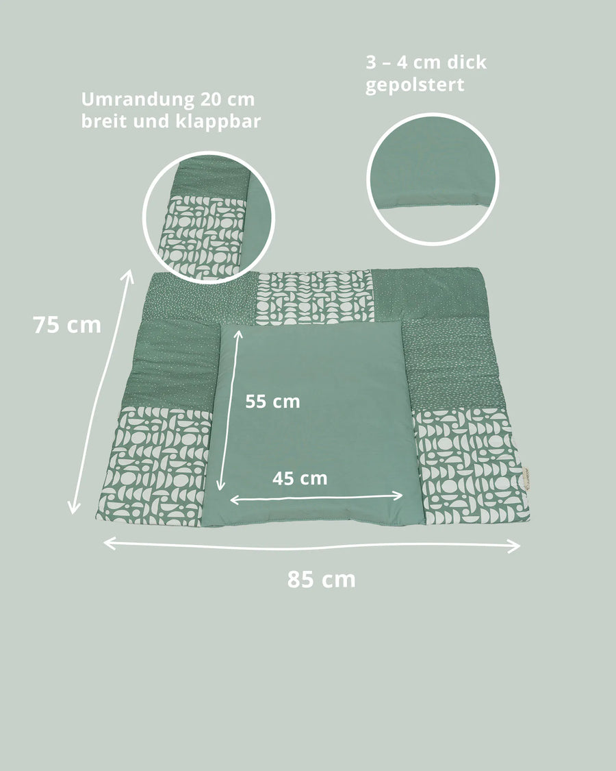 Wickelauflage Classic Grün-Gepolstere Wickelauflagen-ULLENBOOM Baby