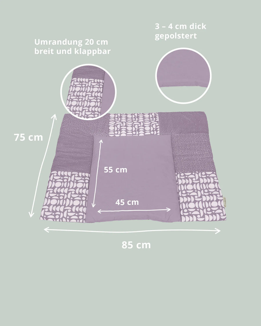 Wickelauflage Classic Flieder-Gepolstere Wickelauflagen-ULLENBOOM Baby