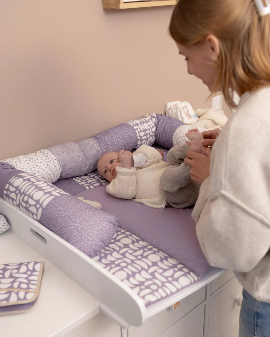 Wickelauflage Classic Flieder-Gepolstere Wickelauflagen-ULLENBOOM Baby