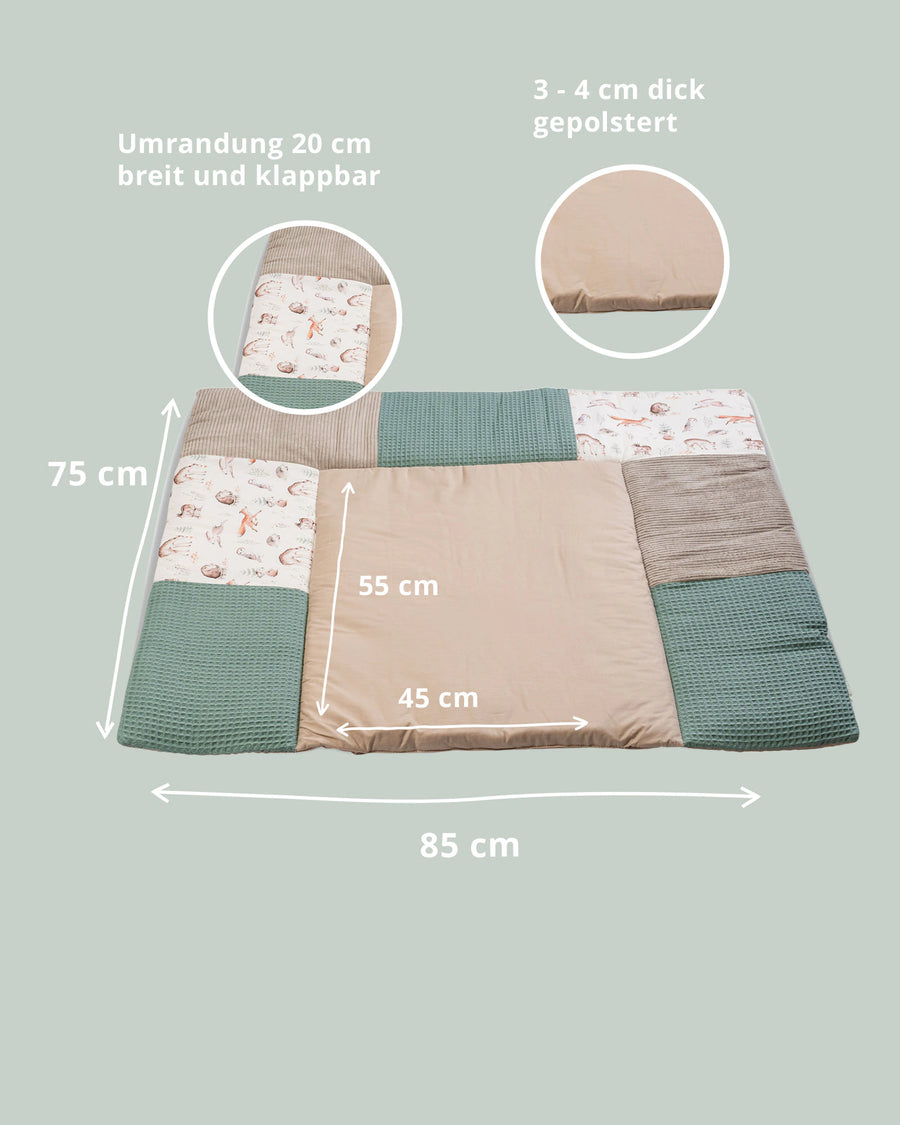 Wickelauflage Waldfreunde-Gepolstere Wickelauflagen-ULLENBOOM Baby