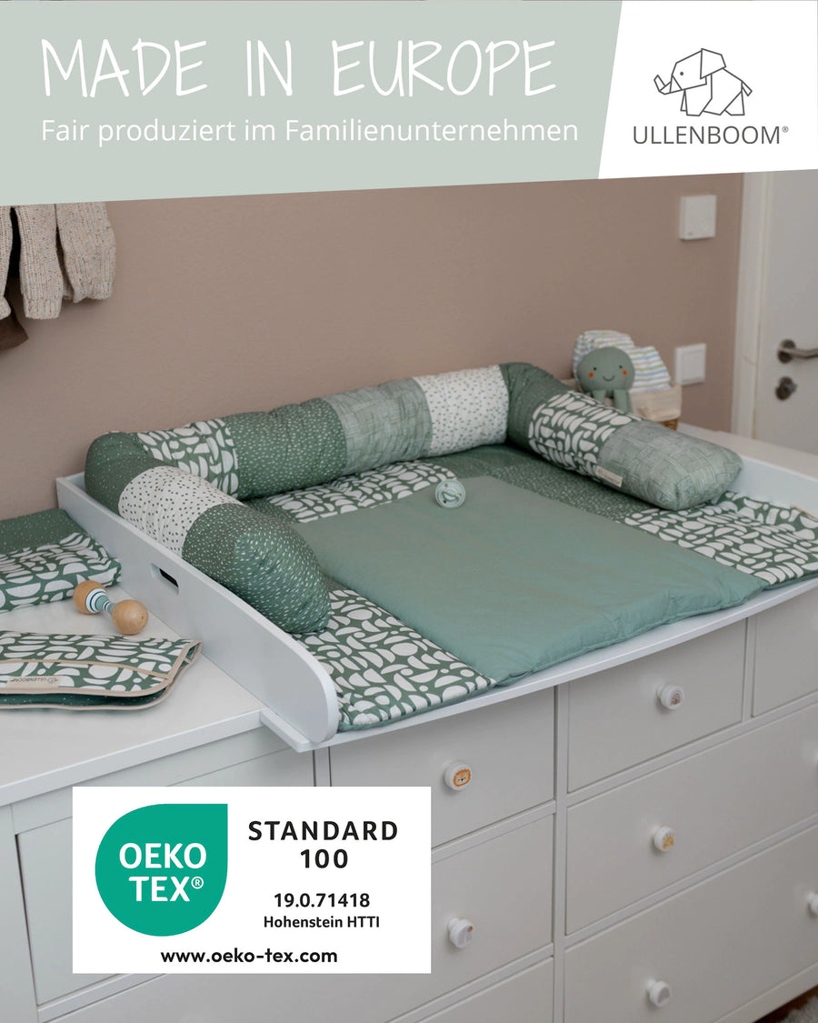 Wickelauflage Eukalyptus-Gepolstere Wickelauflagen-ULLENBOOM Baby