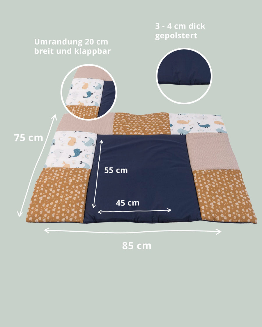 Wickelauflage Wale-Gepolstere Wickelauflagen-ULLENBOOM Baby