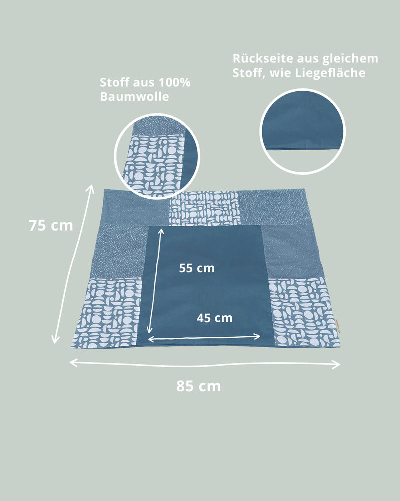 Wickelauflagen-Bezug Classic Blau-Wickelauflagen-Bezüge-ULLENBOOM Baby