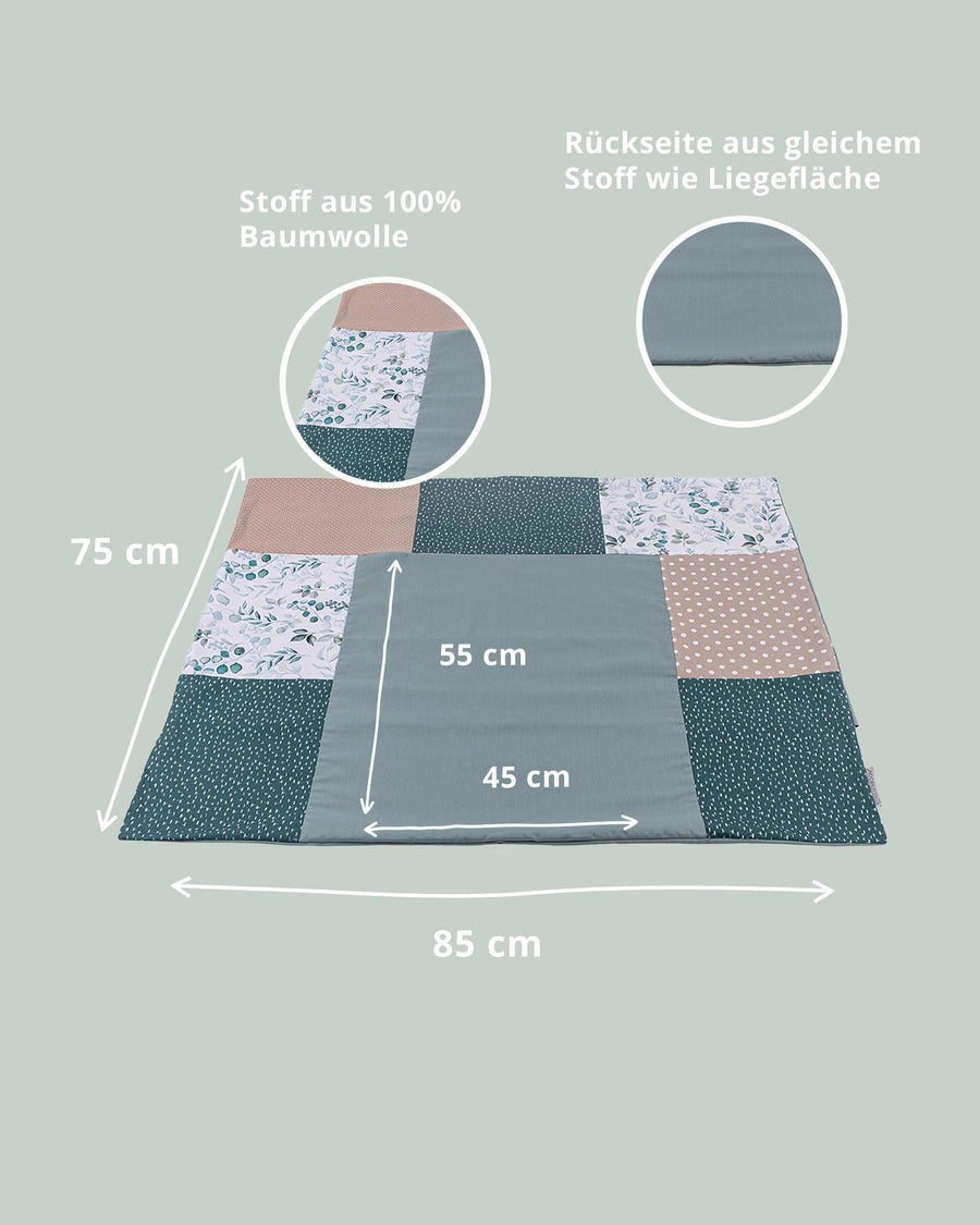 Wickelauflagen-Bezug Eukalyptus-Wickelauflagen-Bezüge-ULLENBOOM Baby