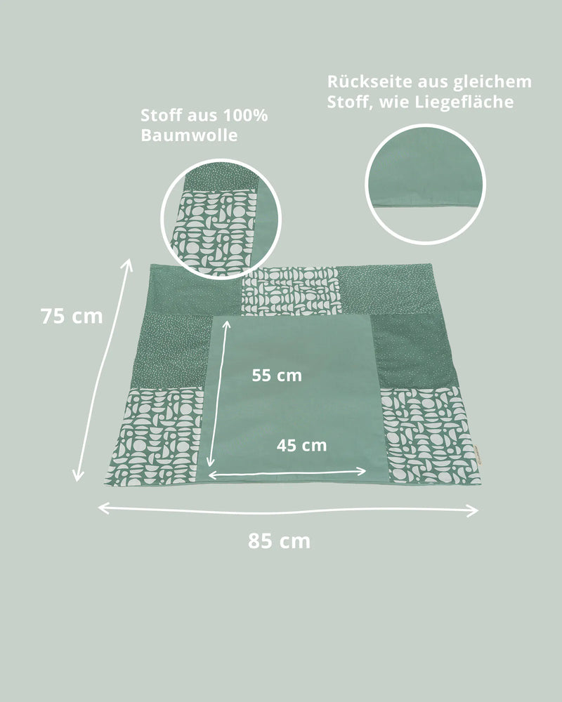 Wickelauflagen-Bezug Classic Grün-Wickelauflagen-Bezüge-ULLENBOOM Baby