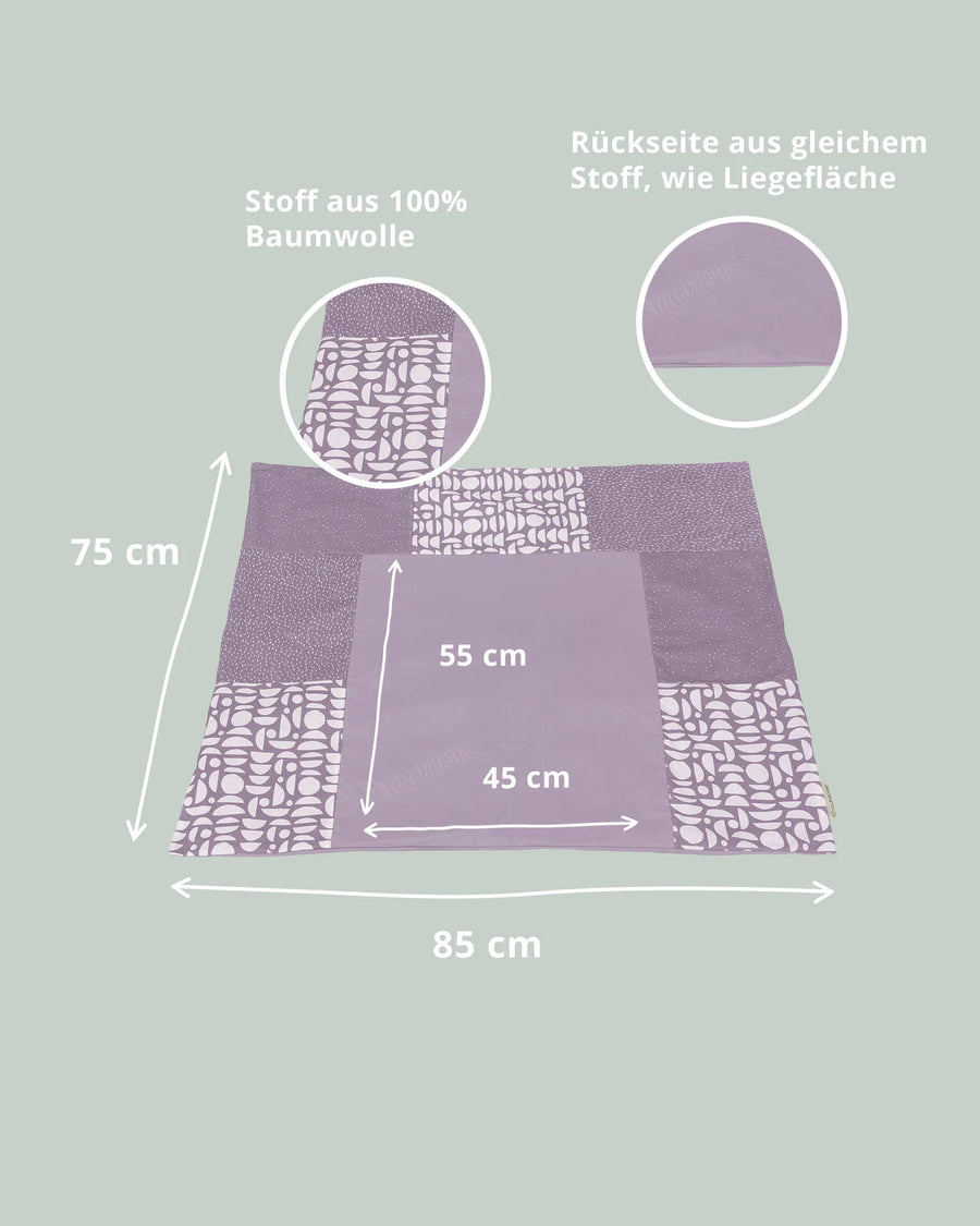 Wickelauflagen-Bezug Classic Flieder-Wickelauflagen-Bezüge-ULLENBOOM Baby