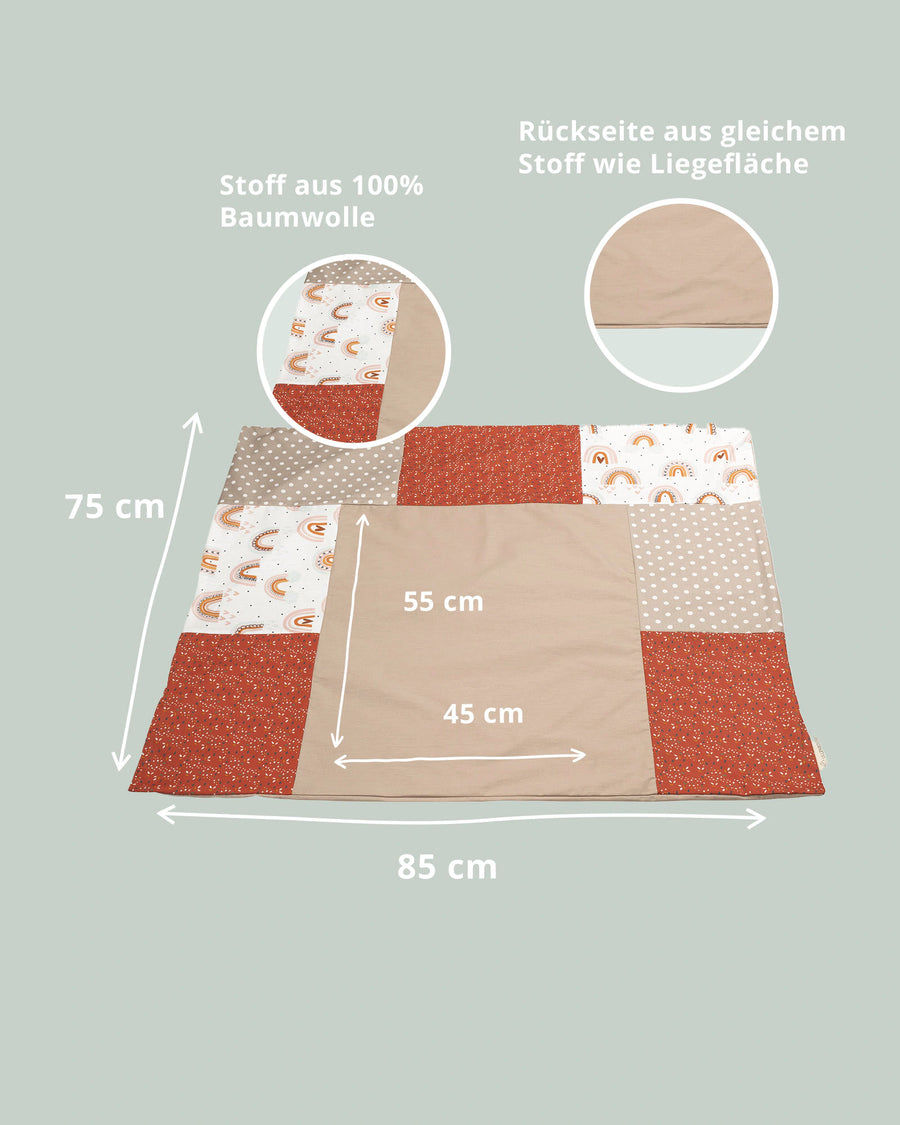 Wickelauflagen-Bezug Regenbogen-Wickelauflagen-Bezüge-ULLENBOOM Baby
