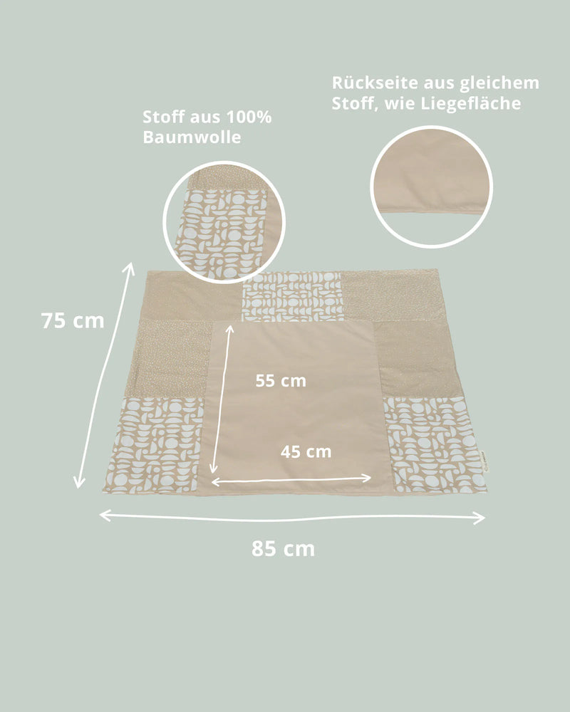 Wickelauflagen-Bezug Classic Sand-Wickelauflagen-Bezüge-ULLENBOOM Baby
