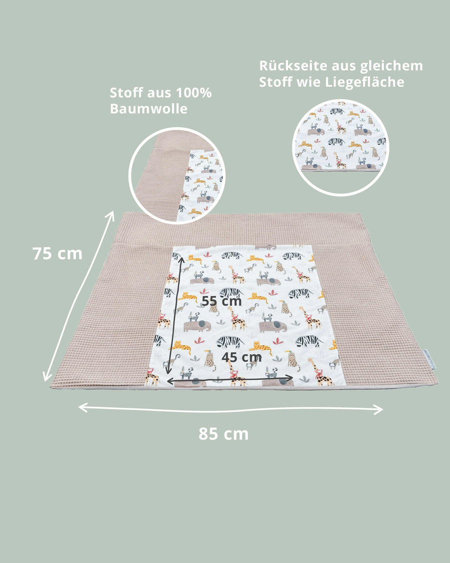 Wickelauflagen-Bezug Sand Savanne-Wickelauflagen-Bezüge-ULLENBOOM Baby