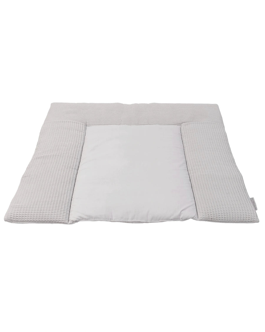 Wickelauflage Waffelpiqué Grau-Gepolstere Wickelauflagen-ULLENBOOM Baby