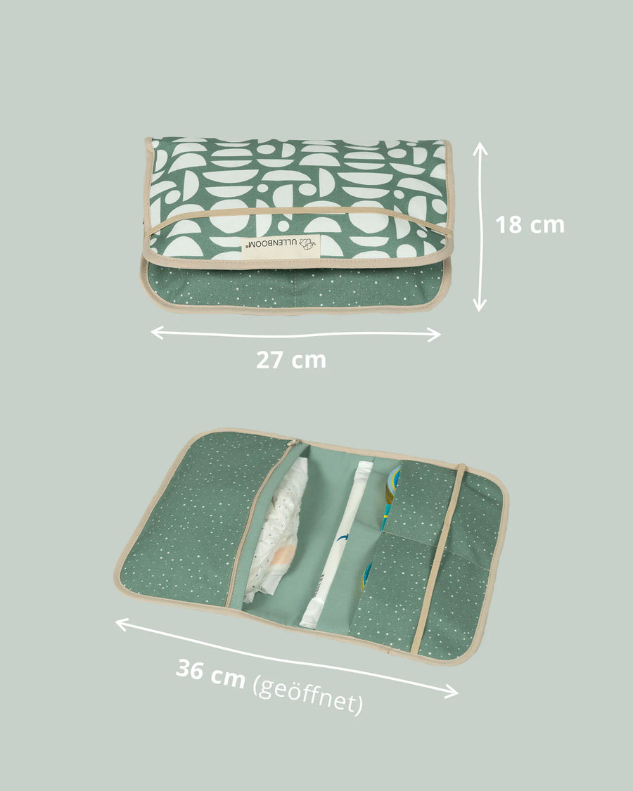 Windeltasche Classic Grün-Windeltaschen-ULLENBOOM Baby